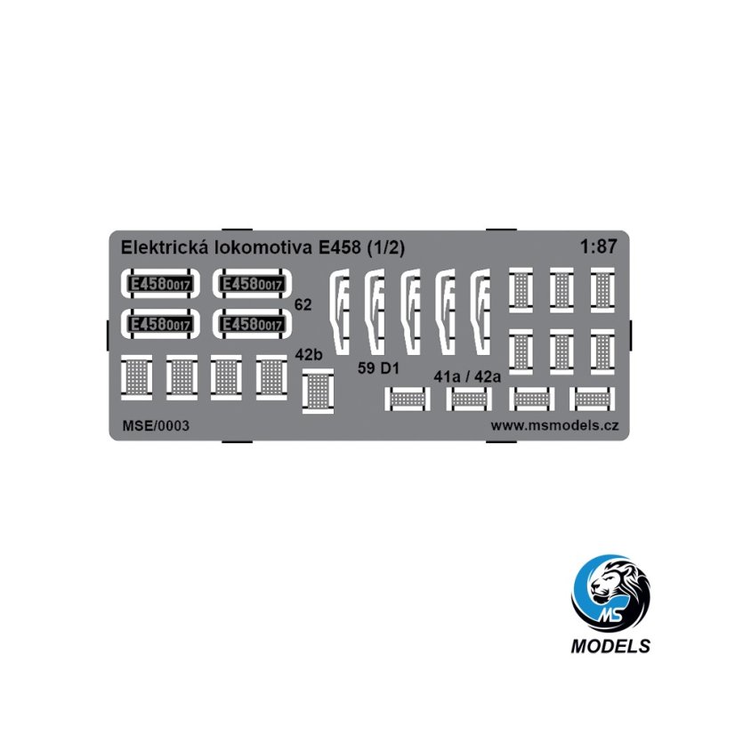 Elektrická lokomotiva řady 110 - Leptané doplňky