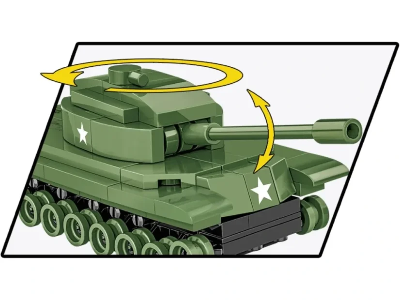 Mini Tanky - Patton M48 - Plastová stavebnice COBI