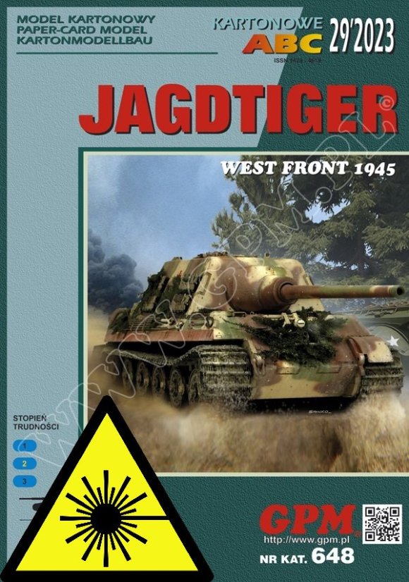 Jagdtiger West front 1945 - Laserové doplňky - pásy