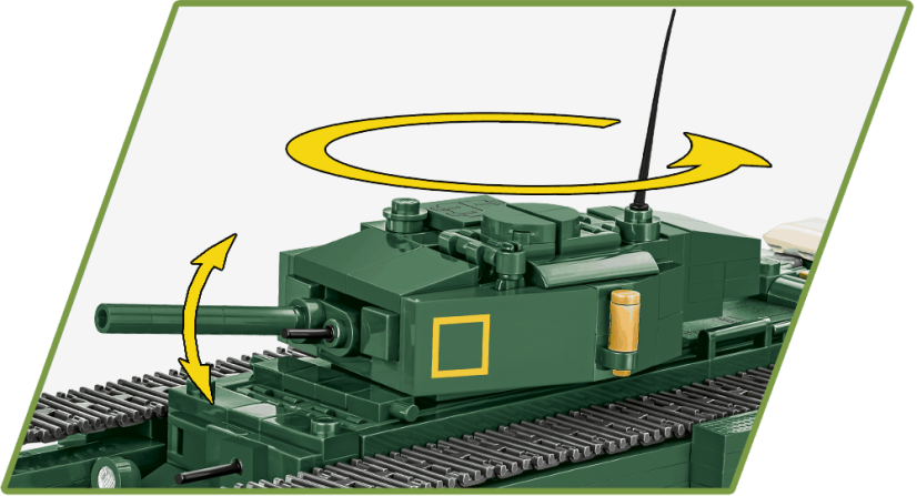 M3 Stuart WW II - Plastová stavebnice COBI