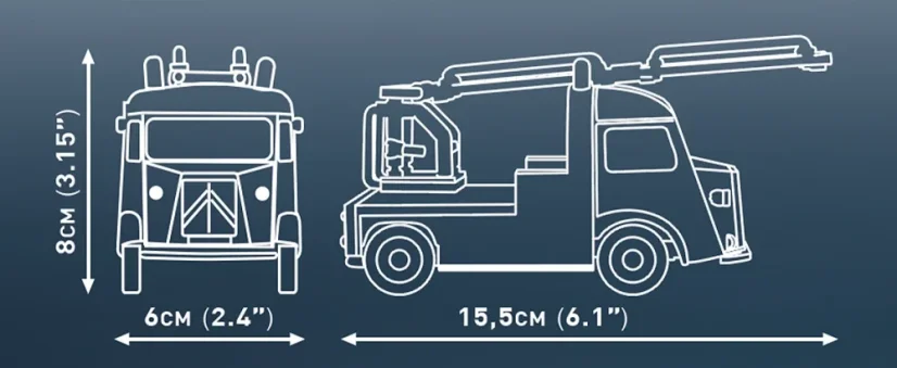 Citroën Type H Hasiči – Plastová stavebnica COBI