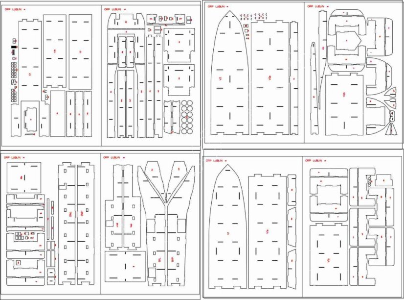 ORP LUBLIN proj. 767 - Laserové doplňky - kostra