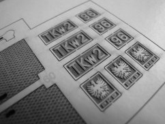 Parní lokomotiva TKw2 - Laserové doplňky - kostra, detaily, díly kol