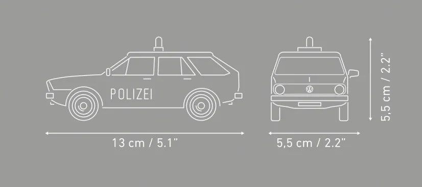 Volkswagen Passat B1 Variant Polícia - Plastová stavebnica COBI