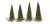Coniferous trees - Fir - 8,9 cm - 13,9 cm - 4pcs