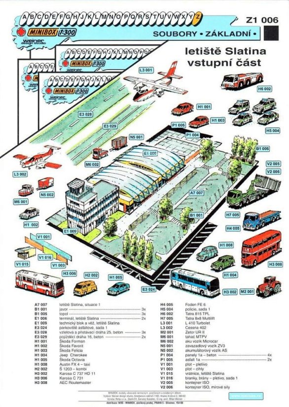 Letiště Slatina, vstupní část, souprava