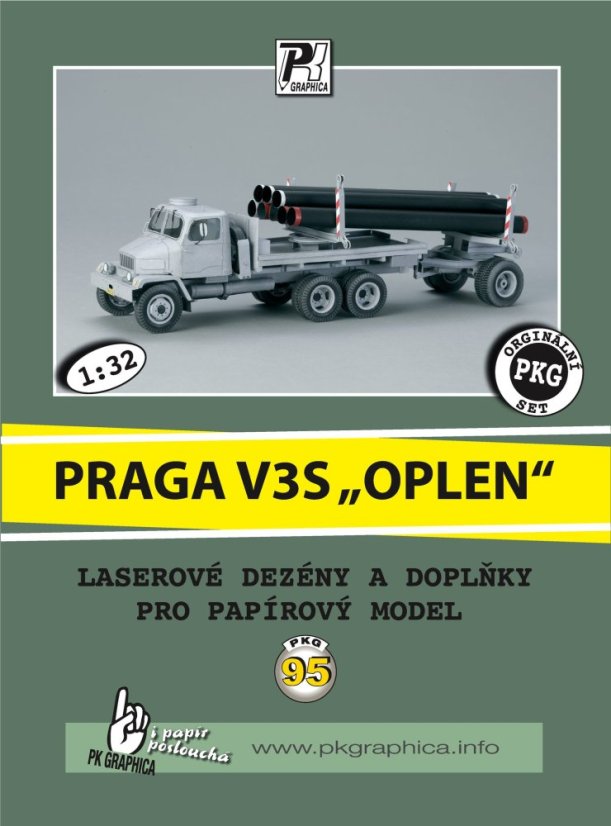 Praga V3S Oplen - Laserové doplňky - dezény, detaily