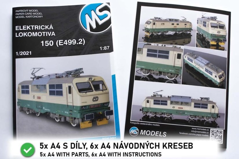 Elektrická lokomotiva řady 150 (1:87)