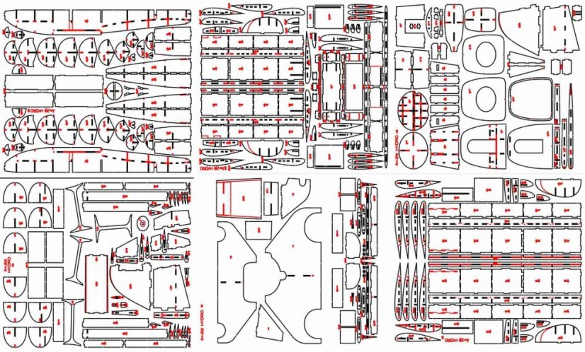 Antonov AN-2W Hydro - Laserové doplňky - kostra