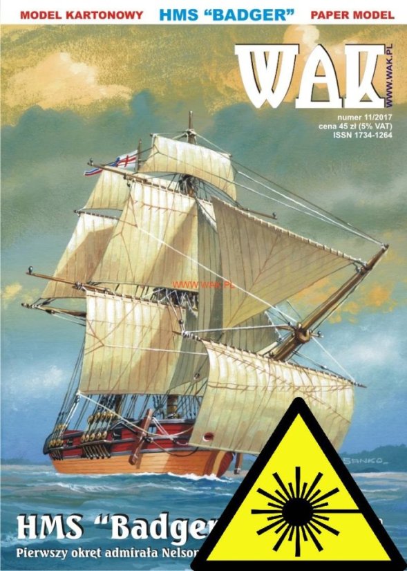 HMS Badger - Laserové doplňky - kostra