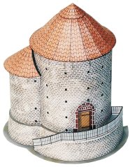 Rotunda St. Catherine in Znojmo - Paper model