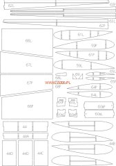 Lietadlo Fairey Battle Mk.I - Laserové doplnky - kostra
