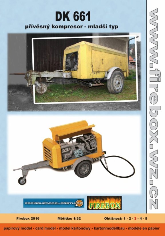 Přívěsný kompresor DK 661