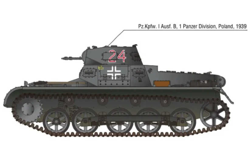 German Panzer I Ausf.B & Motorcycle 1/35