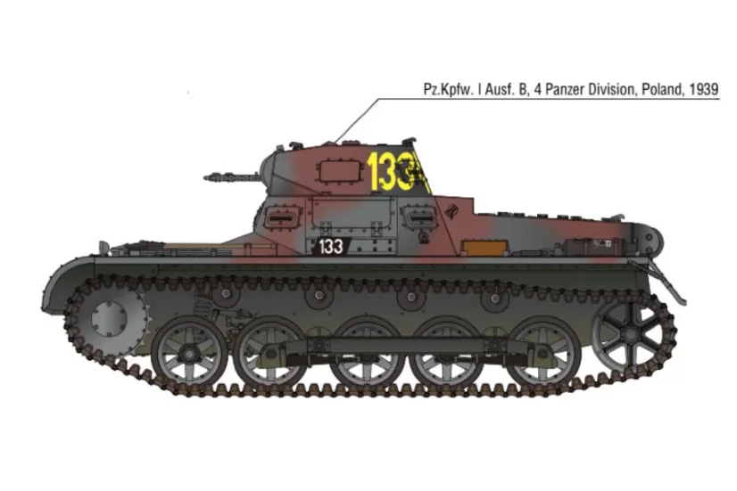 German Panzer I Ausf.B & Motorcycle 1/35
