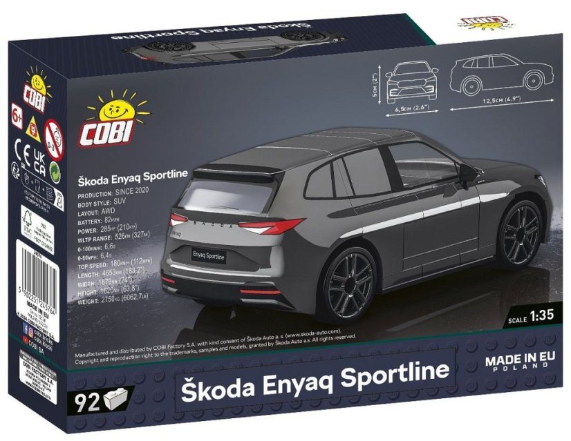 Škoda Enyaq Sportline - Plastová stavebnice COBI