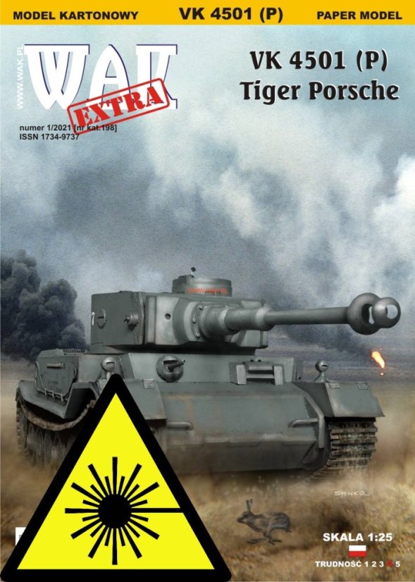VK 4501 (P) / Tiger Porsche - Laserové doplňky - kostra