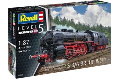 Revell - Express locomotive S3/6 BR18(5) with Tender 2‘2’T (1:87) - 02168
