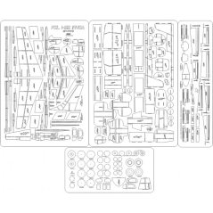 PZL I-22 Iryda SP-PWD - Laserové doplnky - kostra