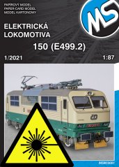 Electric locomotive series 150 (1:87) - laser cut parts