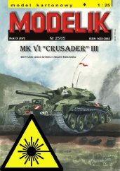 Mk VI Crusader III - Laserové doplňky - kostra, díly kol