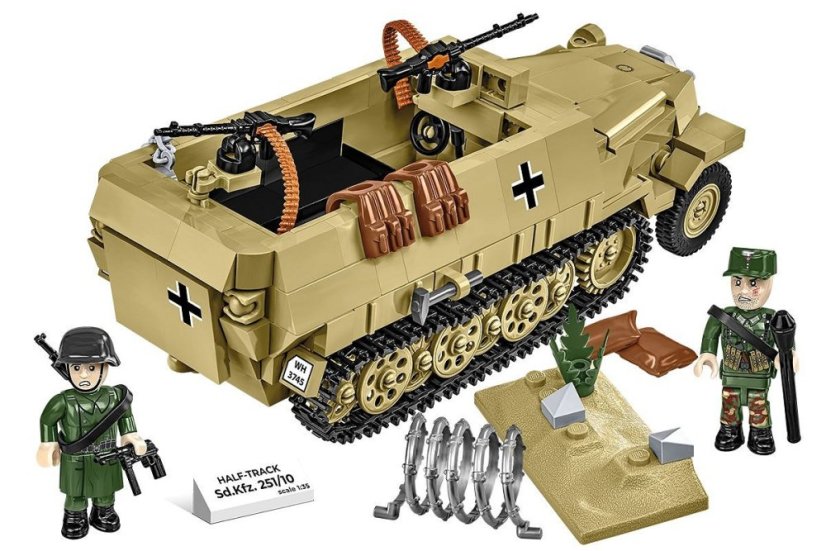Sd.Kfz. 251/10 WW II - Plastová stavebnica COBI
