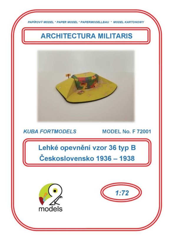 Československé lehké opevnění vzor 36 typ B - 1:72