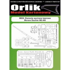Morane Saulnier MS-406 - Laserové doplňky - kostra