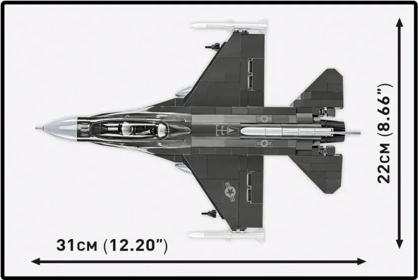 F-16 D - Fighting Falcon - Plastová stavebnice COBI