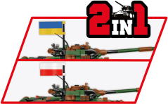 T-72 M1R (PL/UA) - Plastová stavebnica COBI
