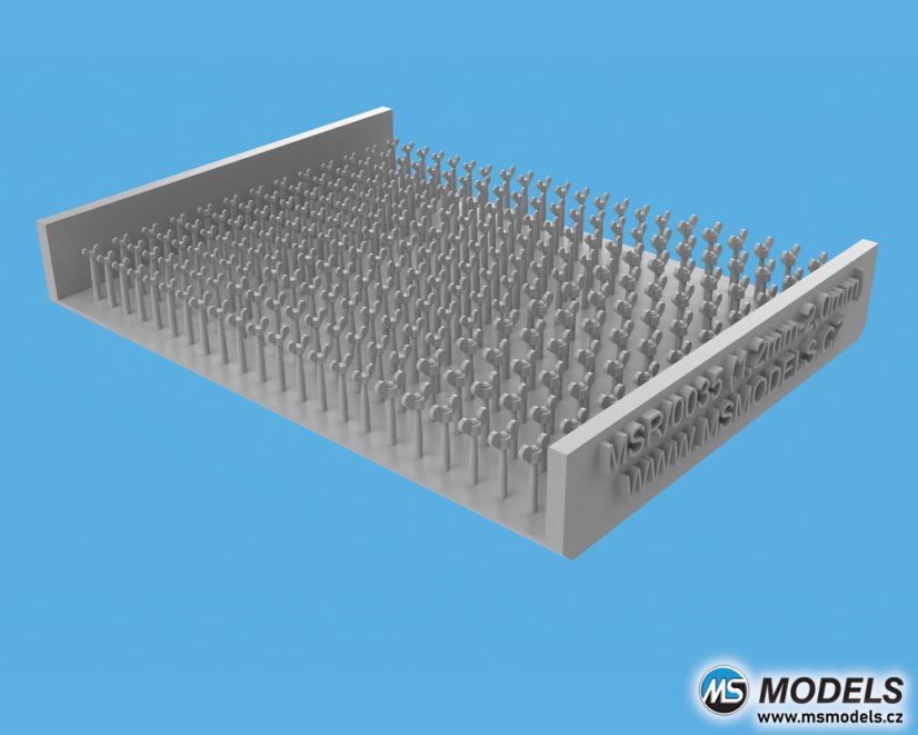 Sada křídlových matic - 1,2mm / 1,5mm / 2,0mm - Resinové díly