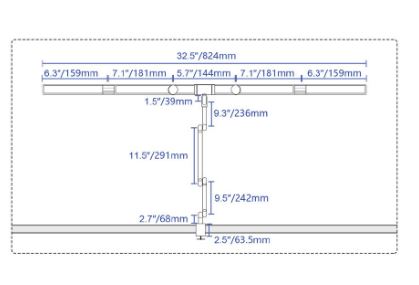 LED stolní pracovní lampa, 24 W, 3000 - 6500 K, stmívatelná
