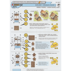 Wooden cabins, set 1, Vesely Kopec