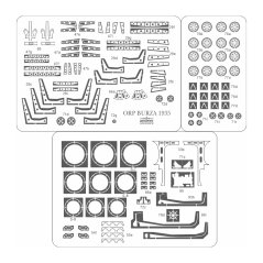 ORP Burza 1935 - Laserové doplňky - detaily