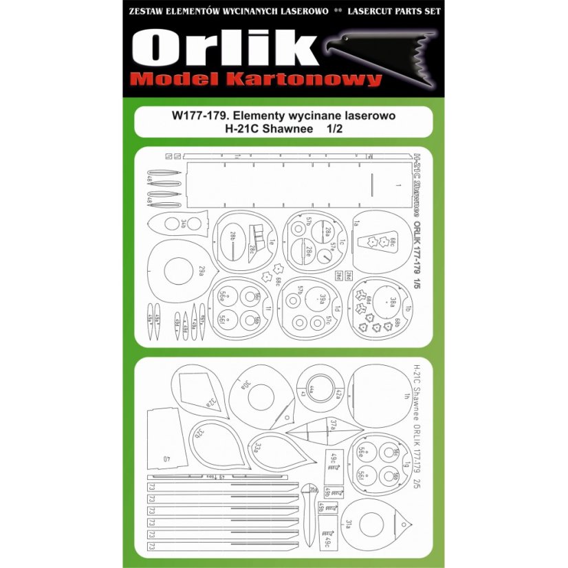 Piasecki H-21C Shawnee - Laserové doplňky - kostra
