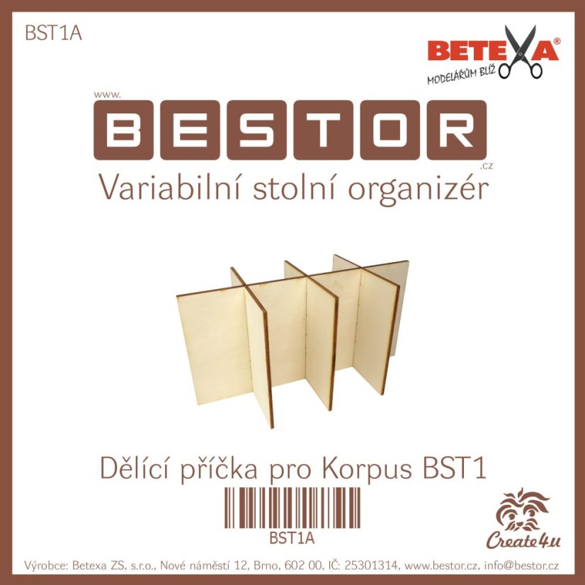 Dělící příčka pro korpus BST1