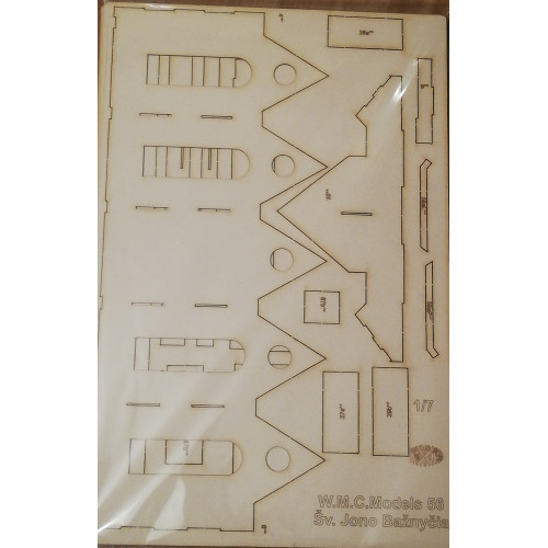 Kostel svatého Jana - Laserové doplňky - kostra