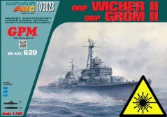 ORP Wicher II /ORP Grom II 1:100 - Laser accessories - details, railings