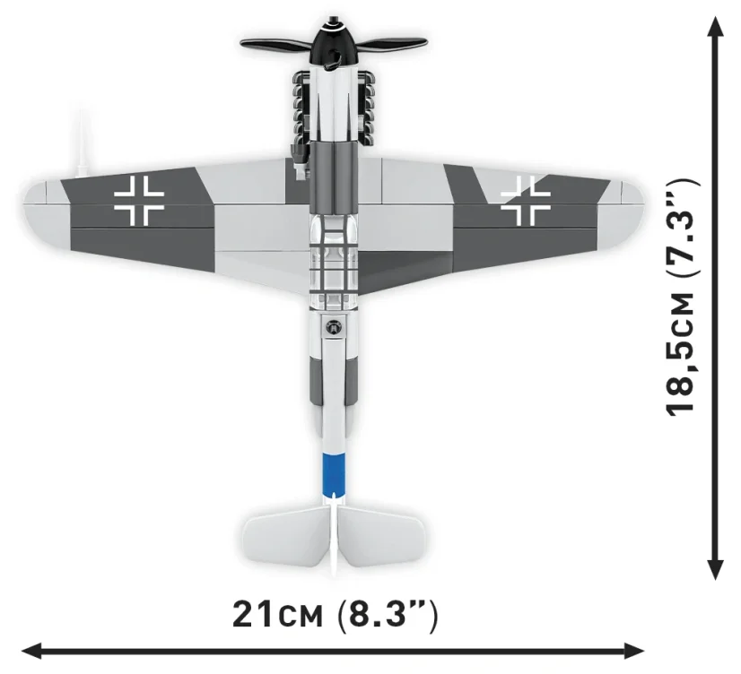 Messerschmitt BF 109G  WWII - Plastová stavebnice COBI