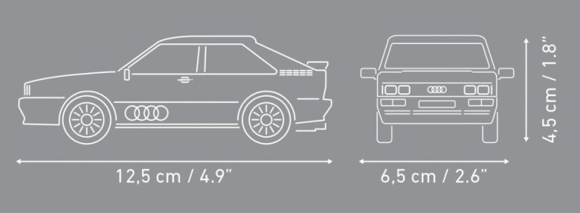Audi Quattro 1980 - Plastová stavebnice COBI