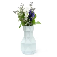 Kubistická váza - bílá