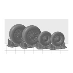 LTV A-7E Corsair II - plastic wheels