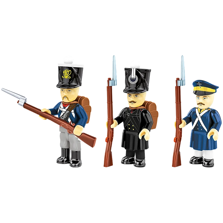3 figúrky: Pruskí vojaci - Plastová stavebnica COBI