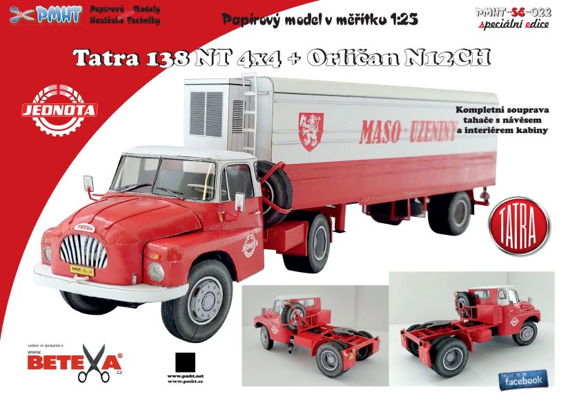 Tatra 138 NT 4x4 + Orličan N12CH - Jednota 1:25