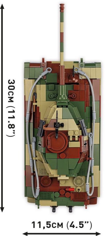 Německý tank Panzer VI Ausf. B Konigstiger - Plastová stavebnice COBI