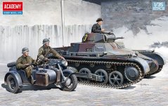 German Panzer I Ausf.B & Motorcycle 1/35