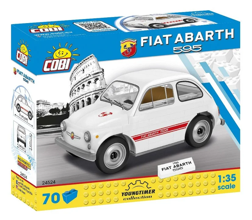 Fiat 500 Abarth 595 - Plastová stavebnice COBI