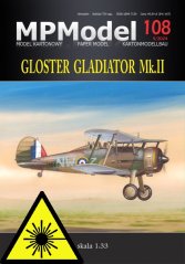 Gloster Gladiator Mk.II - Laserové doplňky - kostra, detaily