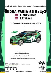 Závodní vůz Škoda Fabia RS Rally2 - A. Mikkelsen