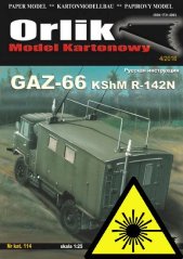 GAZ-66 KShM R-142N - Laserové doplnky - kostra, detaily, dezény